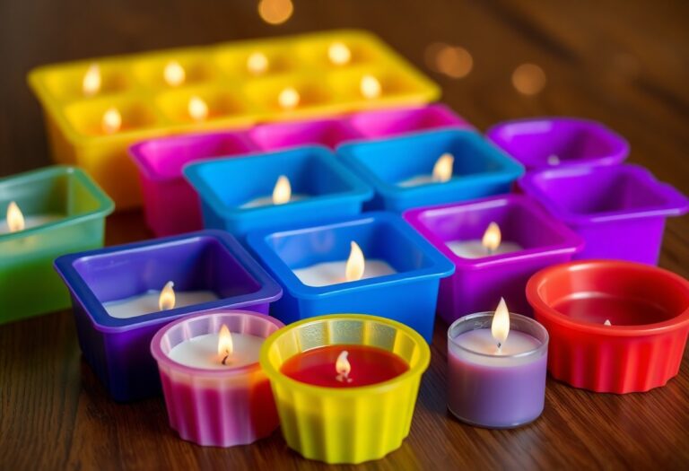 Advantages of using silicone molds for easy candle removal.