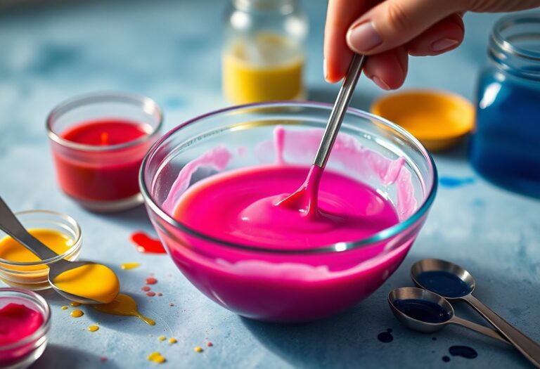 how to dye candle wax with food coloring