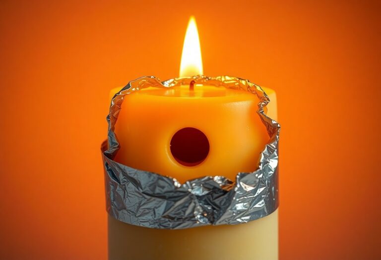 how to fix candle tunneling with foil