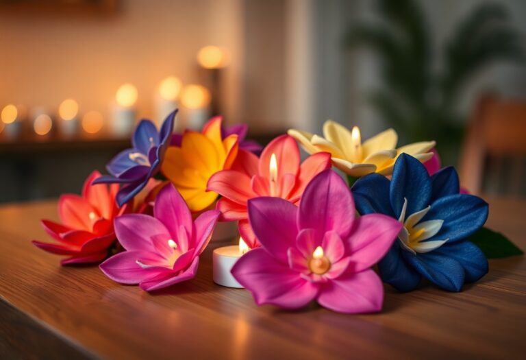 how to make candle flowers