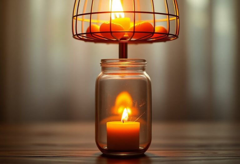 how to make candle heater