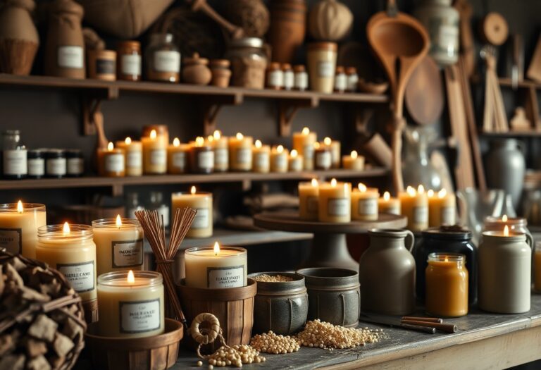 The growing trend of using recycled wax in candle production to minimize waste.