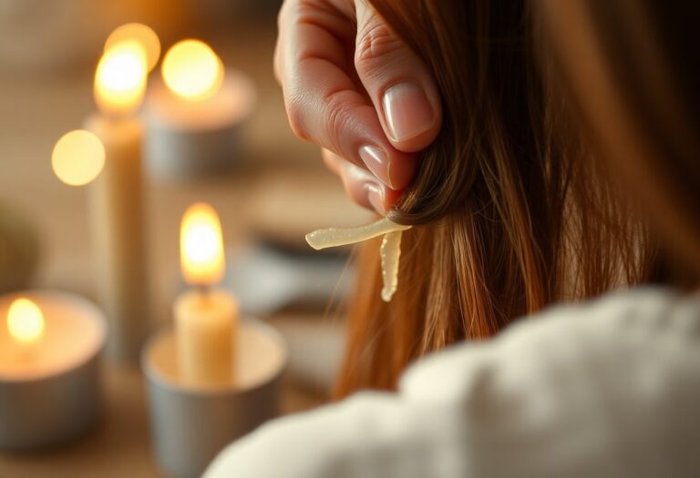 how to get candle wax out of hair