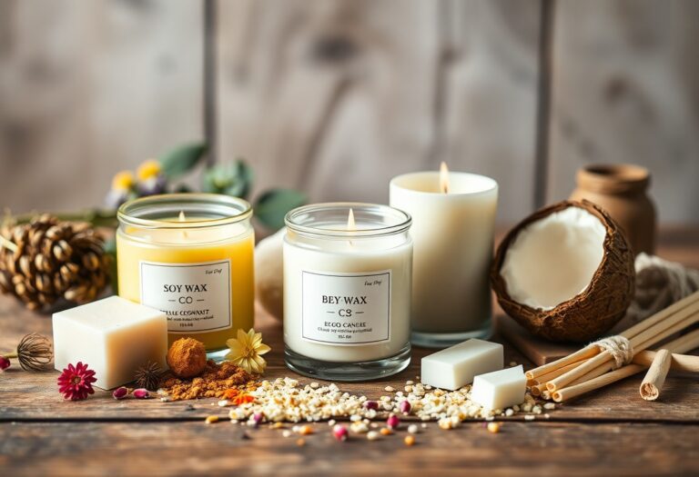 Exploring sustainable and eco-friendly wax options for candle makers.