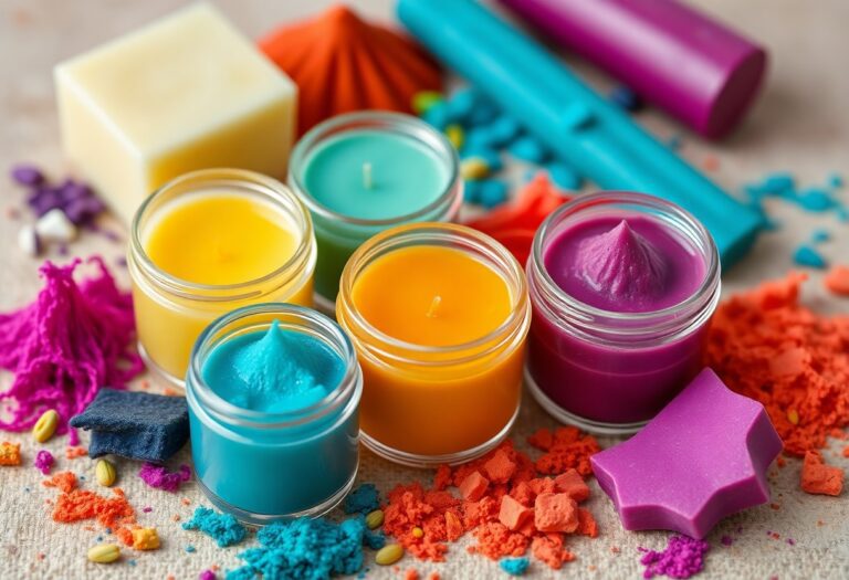 How different waxes interact with candle dyes and pigments.