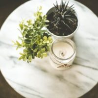 Photo Candle holder with base