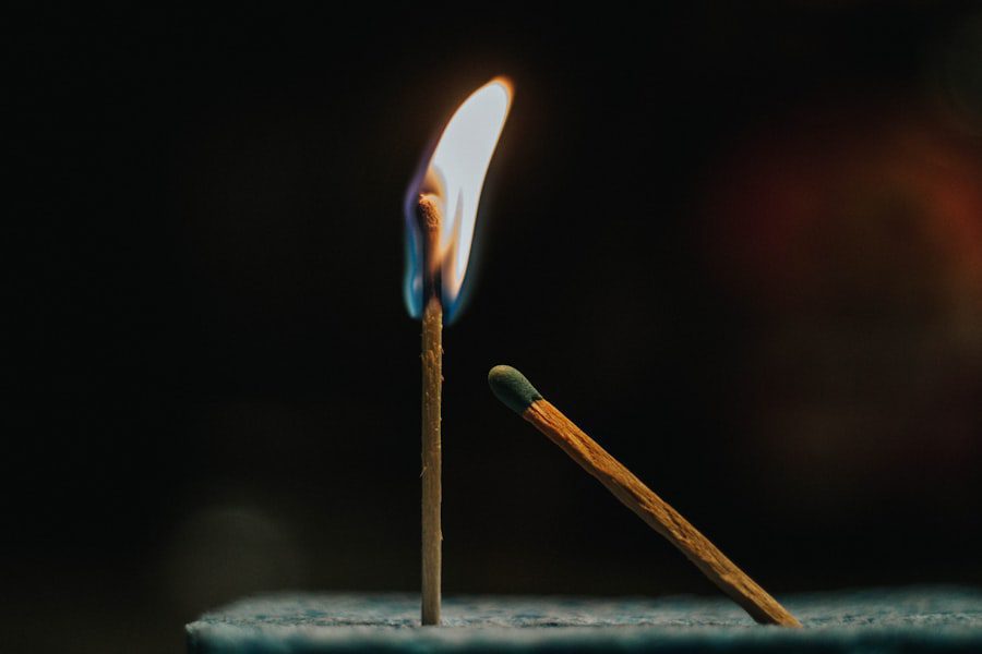 Photo Candle burning