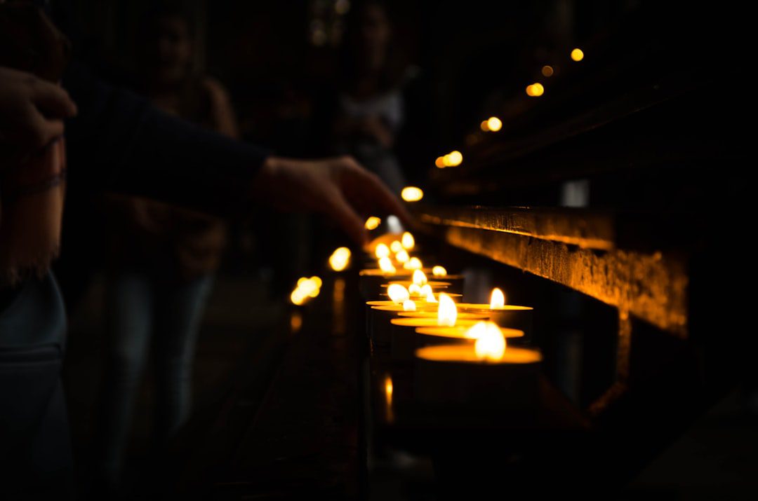 Photo Lit candles