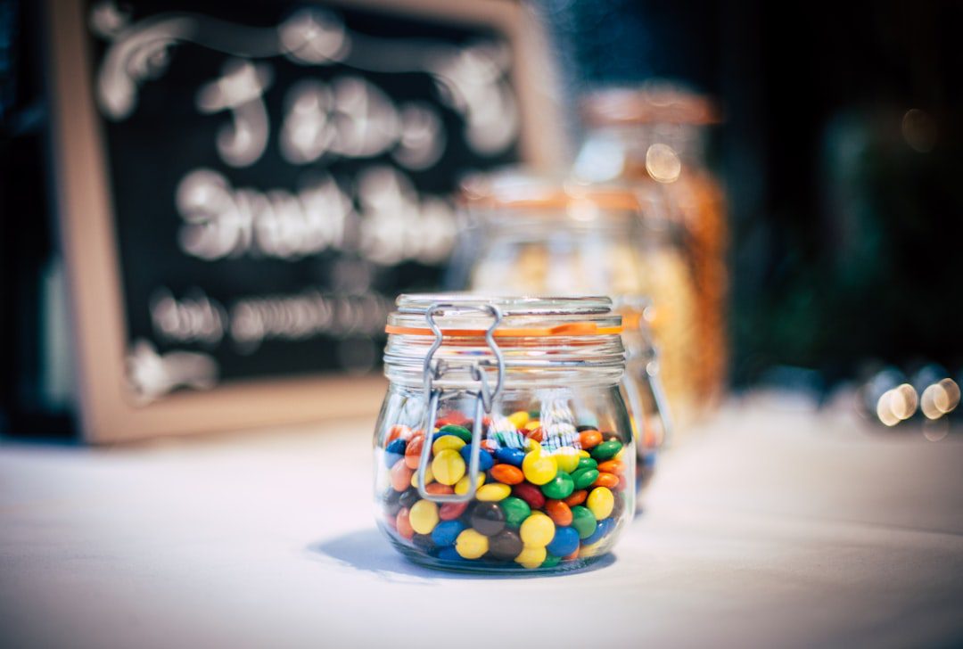 Photo Glass jar