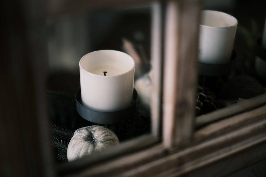 Photo Soy wax candle
