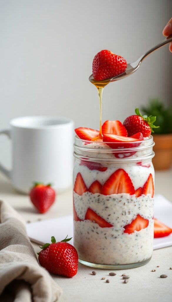 Strawberry Overnight Oats