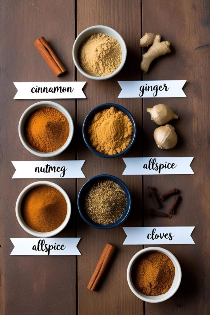"Close-up of a spoon scooping homemade pumpkin spice mix from a jar."