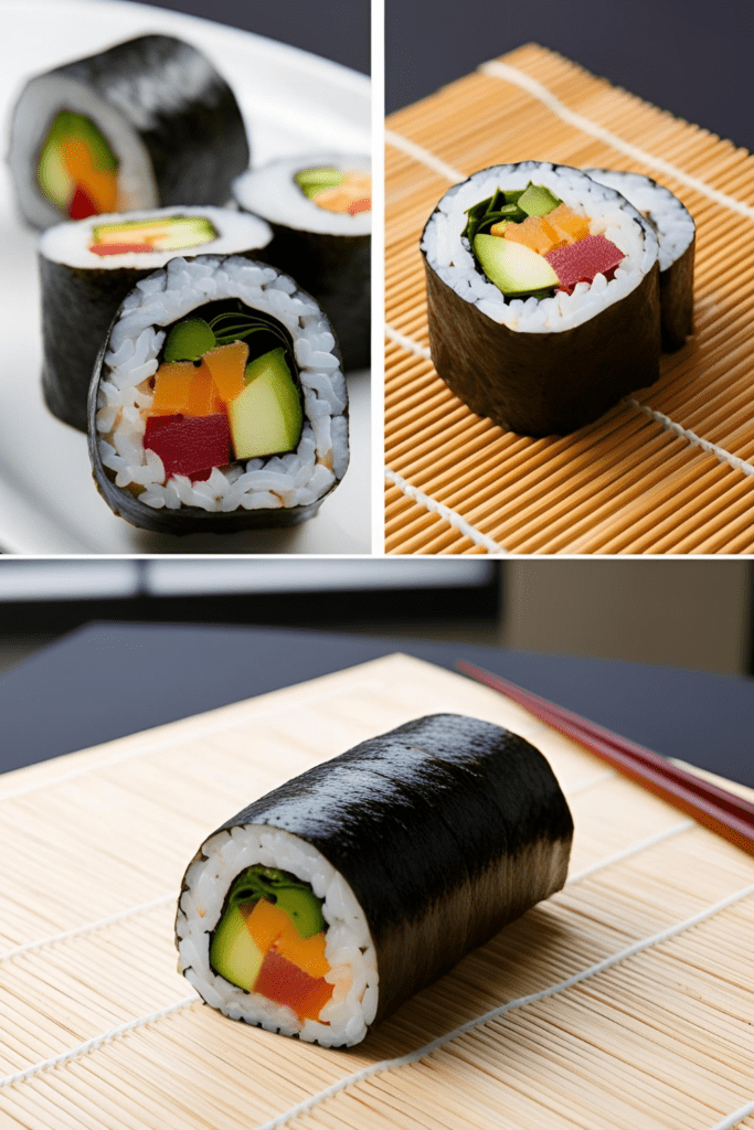 Close-up of a breakfast sushi 
