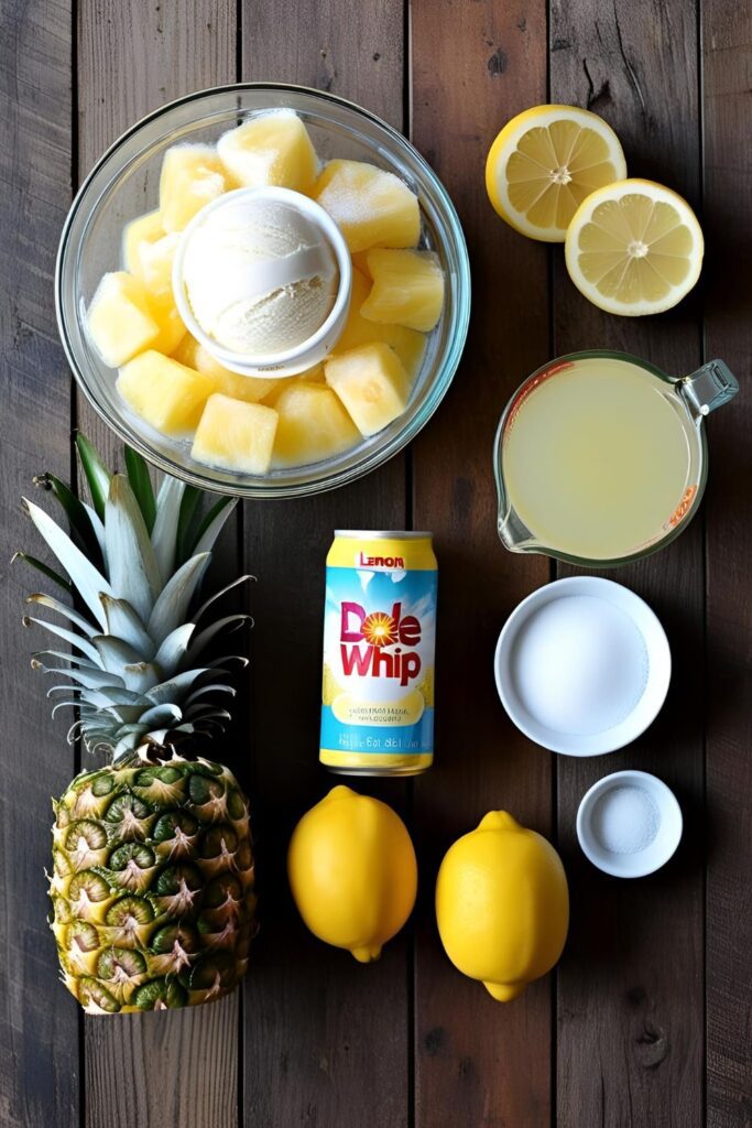 Close-up of a creamy, swirled Disney Dole Whip in a bowl, ready to eat."