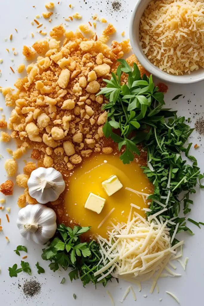 Crispy breadcrumb topping for pasta, baked dishes, and salad