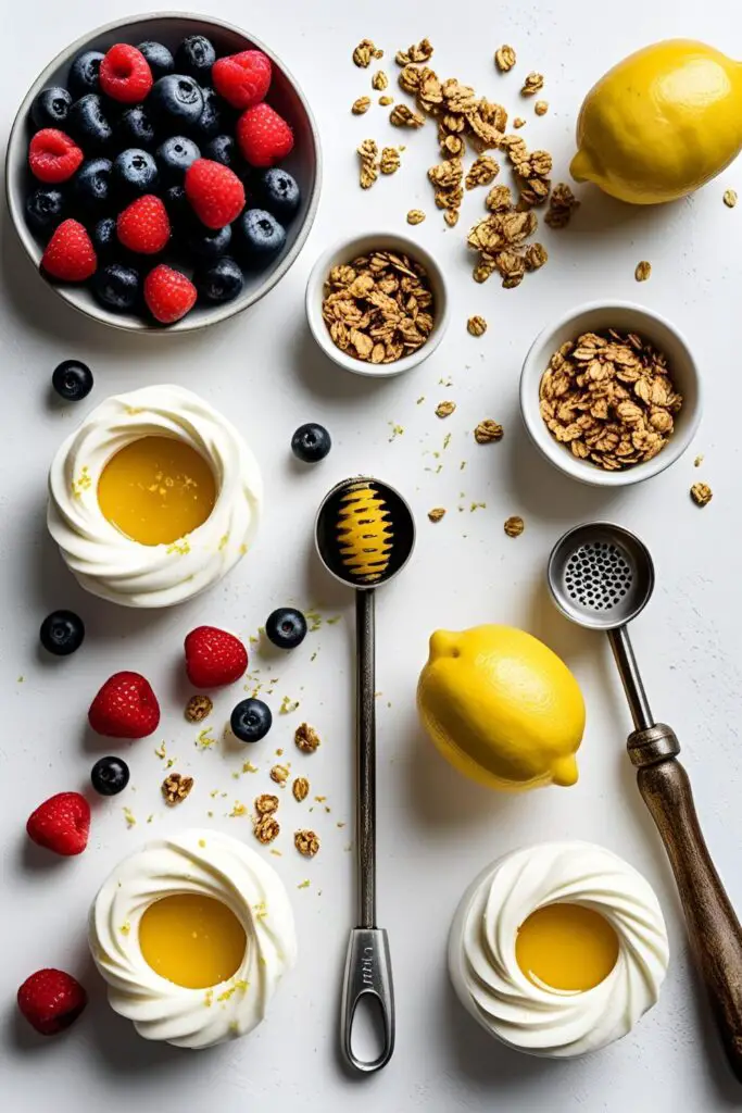  A fast, fresh, and fruity deconstructed tart made with mascarpone, honey, and no baking required.