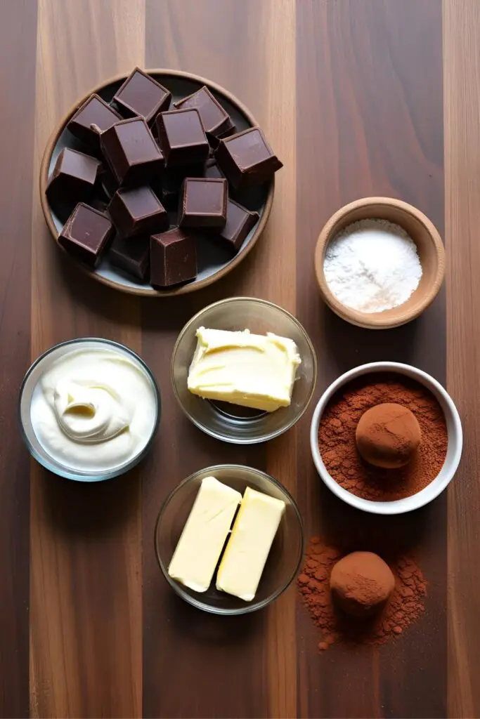 Easy no-bake coffee truffles made with dark chocolate and espresso, rolled in cocoa powder.
