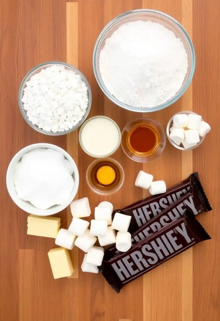 Stack of S'mores Cookie Cups showcasing layers of graham cracker, marshmallow, and chocolate.