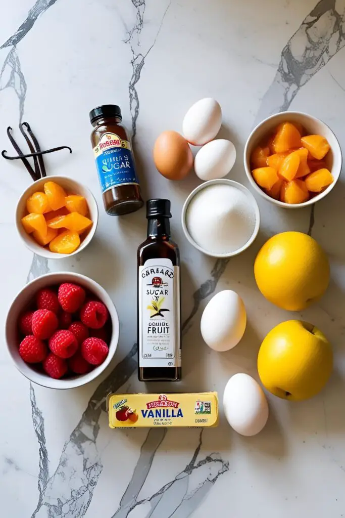 Step-by-step process of making mini pavlovas, from meringue to final assembly.