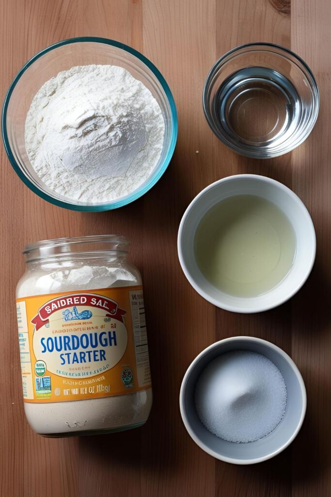  Sliced sourdough bread showcasing its textured crumb and crusty exterior.