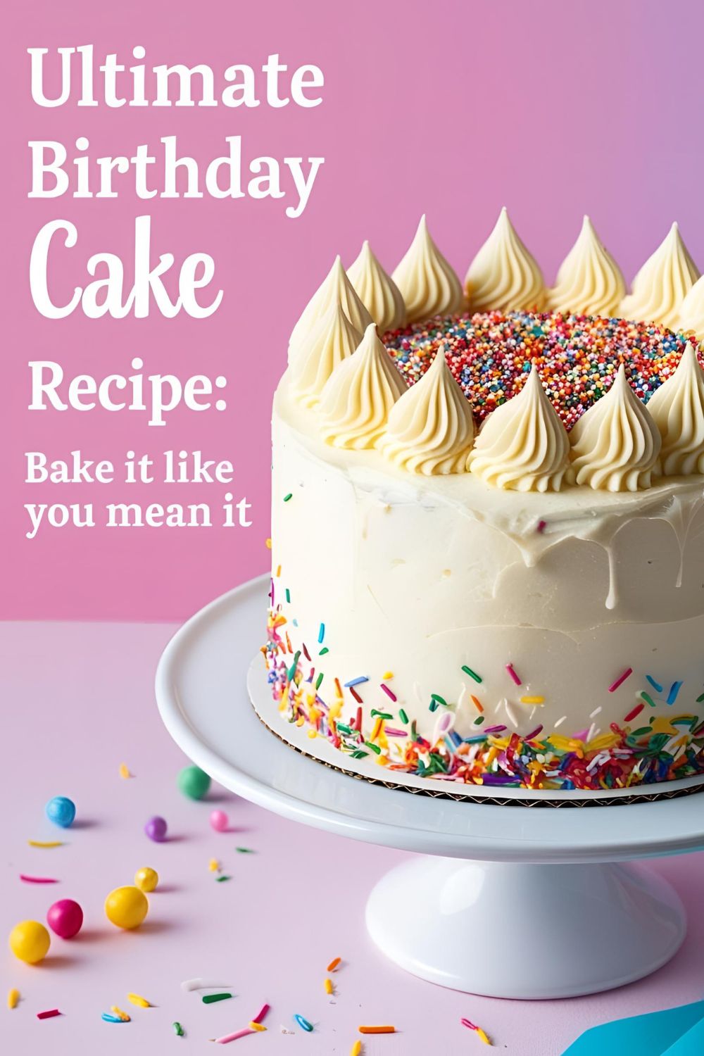 A beautifully decorated birthday cake with candles