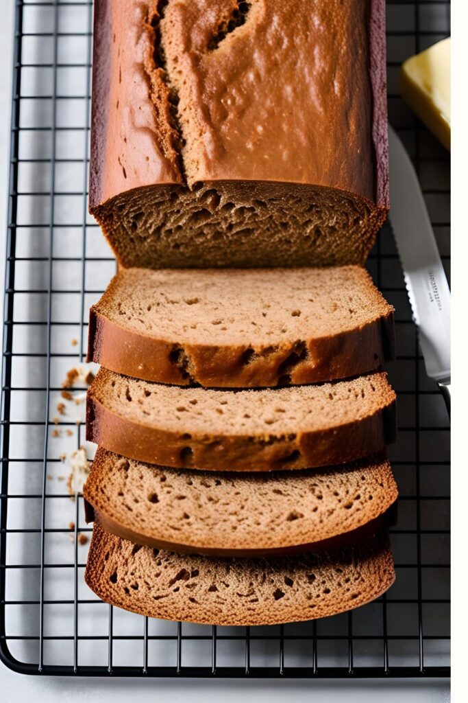 Sliced whole wheat bread ready for making sandwiches.