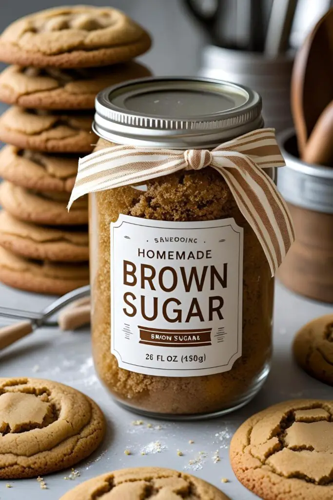 Close-up of moist brown sugar cookies on a cooling rack.