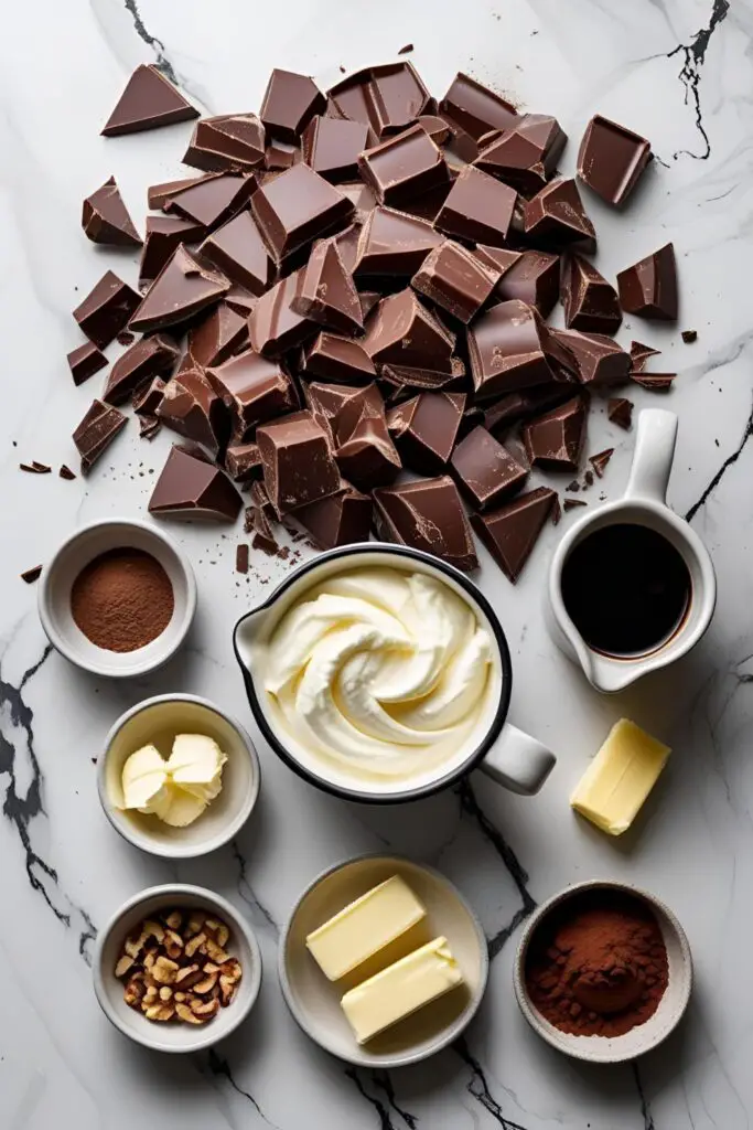 An assortment of homemade truffles with different coatings, displayed on a wooden platter.


