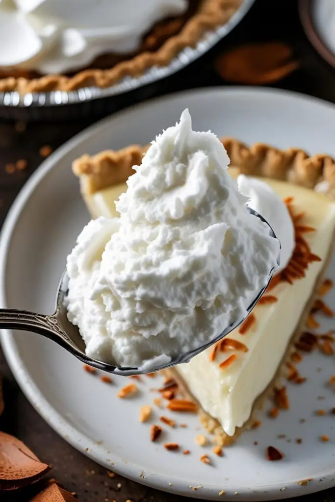"Glass jar filled with homemade coconut cream on a kitchen counter"