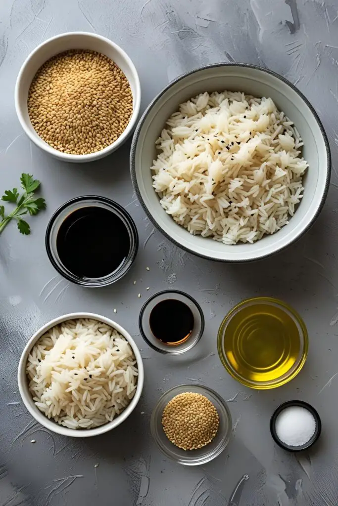  A plate of homemade rice crackers served with dipping sauces.