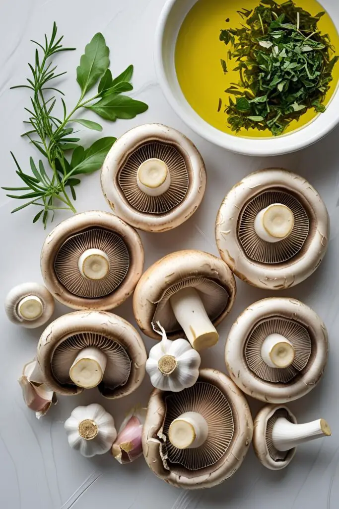 Close-up of sautéed oyster mushrooms in a skillet.