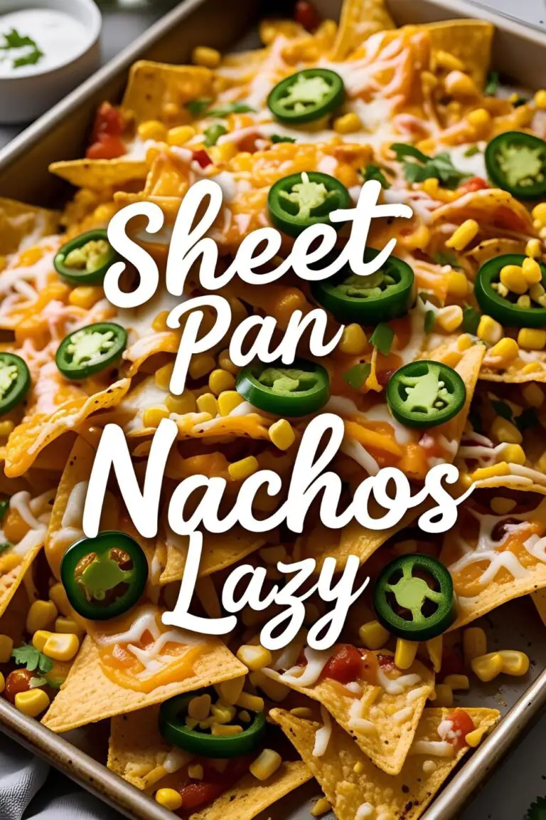 Sheet pan nachos loaded with cheese, chicken, beans, jalapeños on a crispy bake.