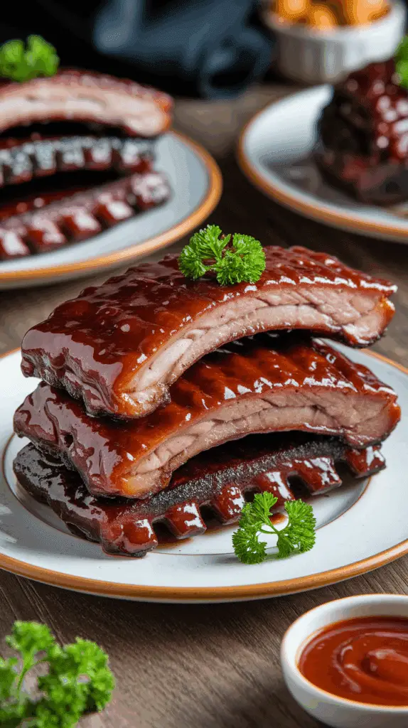 Plate of sticky‑sweet Coca‑Cola ribs cut and ready to serve.
Go ahead—rinse, repeat, and bask in BBQ glory.