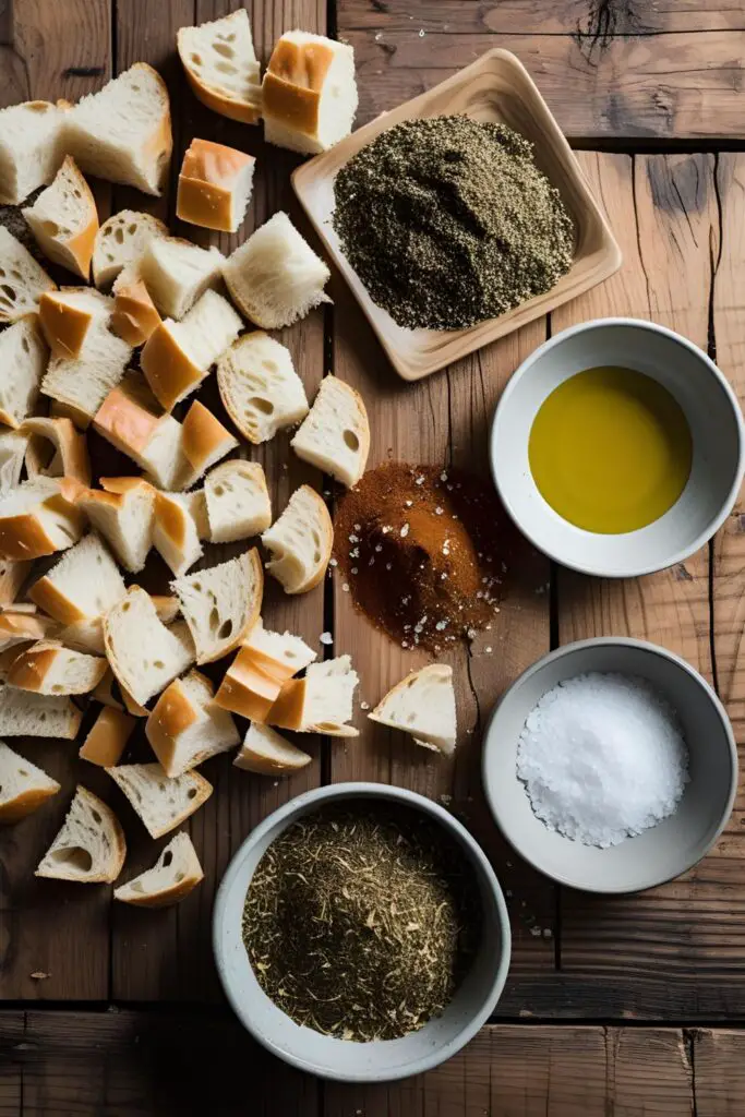 "Close-up of za'atar breadcrumbs sprinkled over a fresh salad."