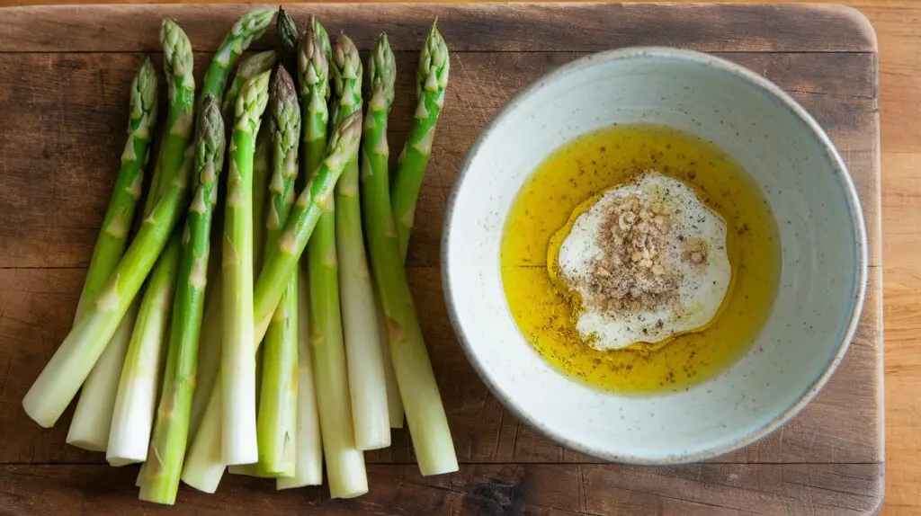 bright green asparagus