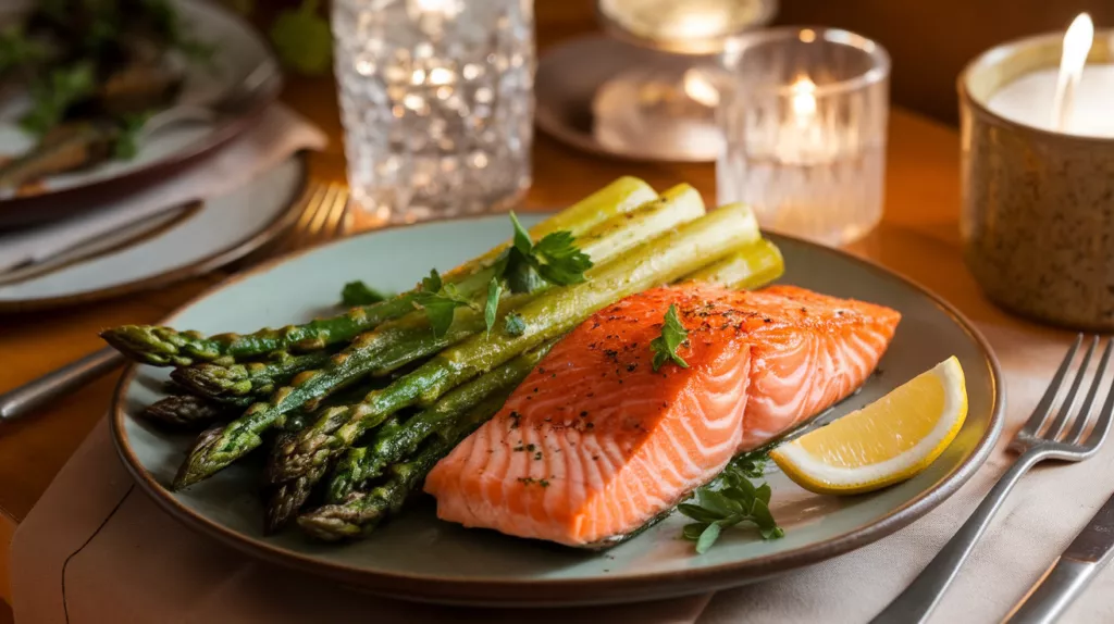 crispy air-fried asparagus